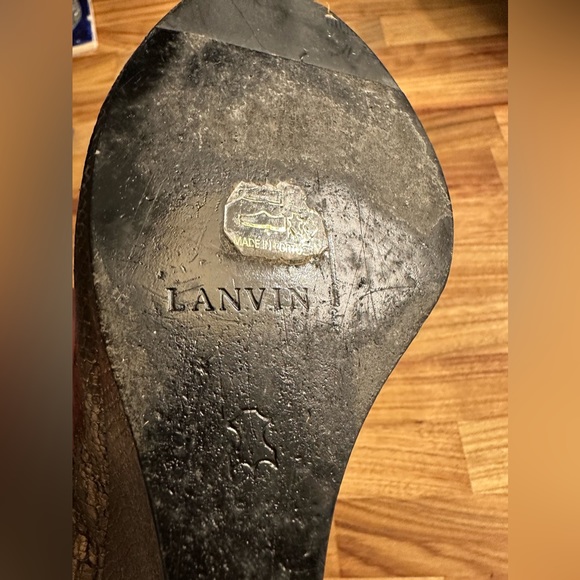 Pretty bronze Lanvin wedges - Picture 4 of 4
